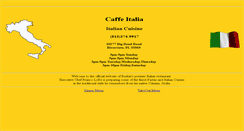 Desktop Screenshot of caffeitaliapizza.com
